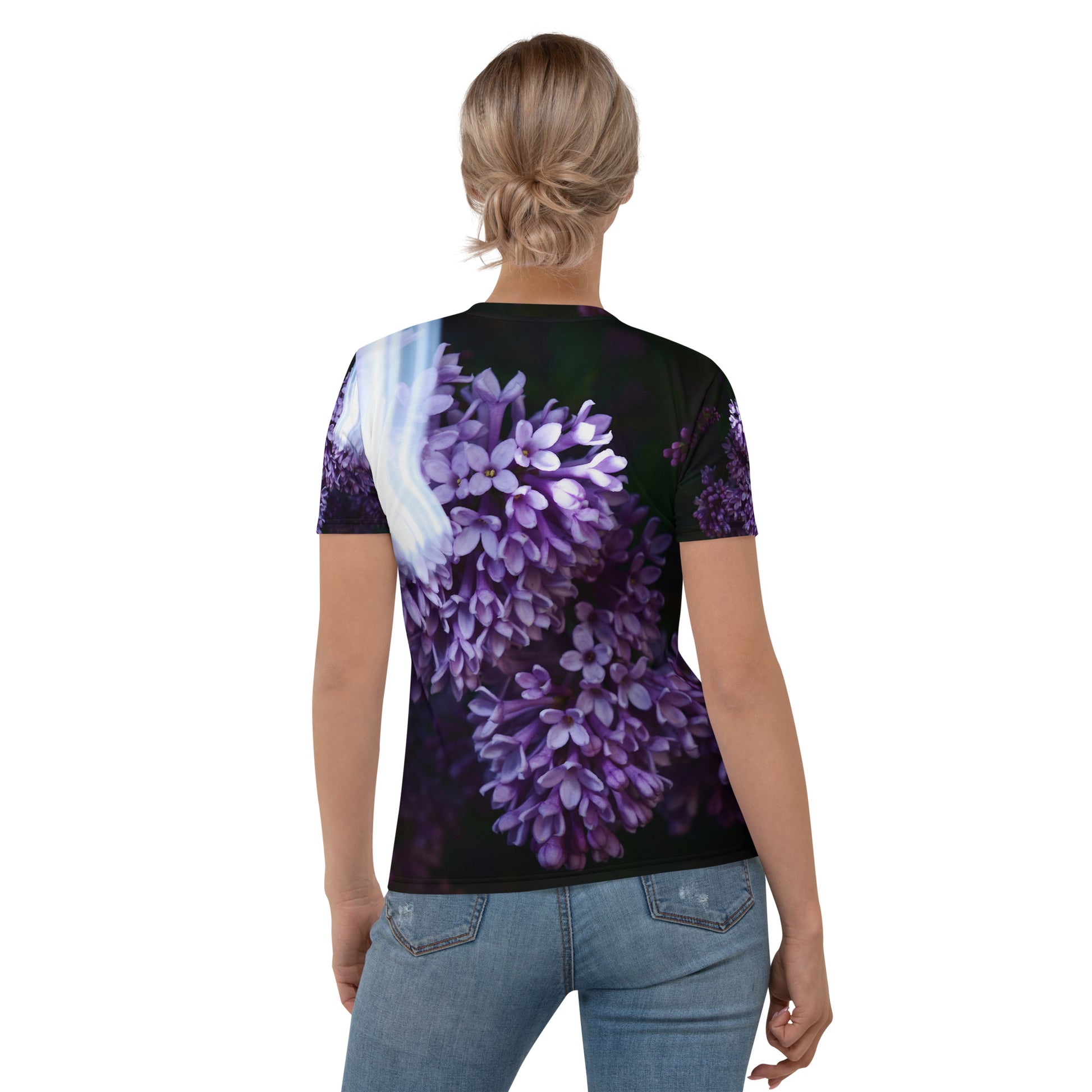 Women's Lilac All Over Print T-shirt – It's Just Judes
